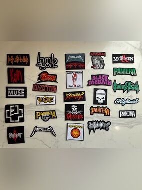 Y2K Heavy Metal / Rock Band Patch (26 Patches) New